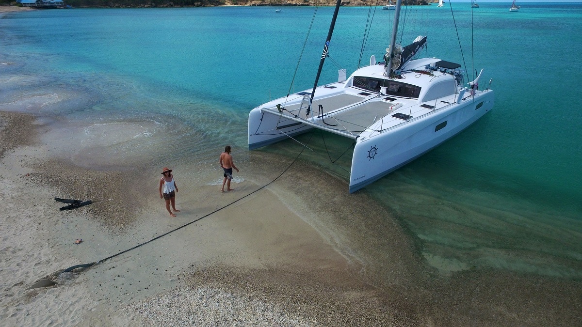 Outremer 45 en navigation hauturière